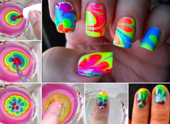 Mastering Water Marble Nail Art With This Step-by-Step Guide